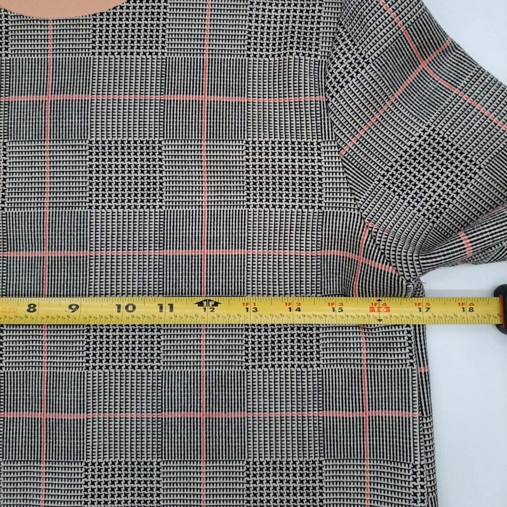 Zara W/B Patterned Plaid Womens Shirt - Picture 8 of 9